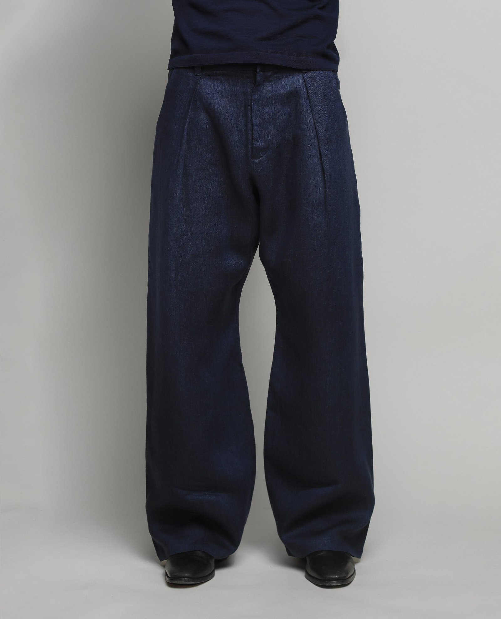 THE LINEN "DENIM" PANTS - INDIGO THE LINEN "DENIM" PANTS - INDIGO